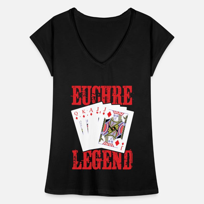 Euchre Legend Euchre Card Game Euchre Women's Vintage T-Shirt