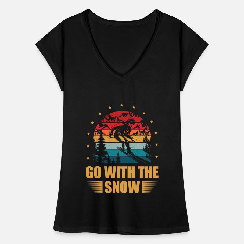 Gehen Sie Mit Dem Frauen Vintage T-Shirt