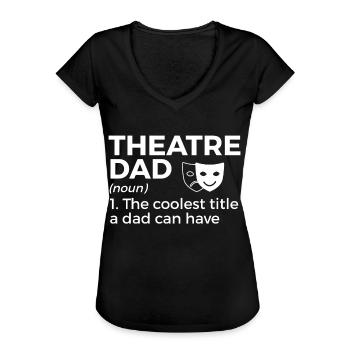 Theater Schauspieler - Frauen Vintage T-Shirt - Schwarz - Vorne - Danielle (179cm)