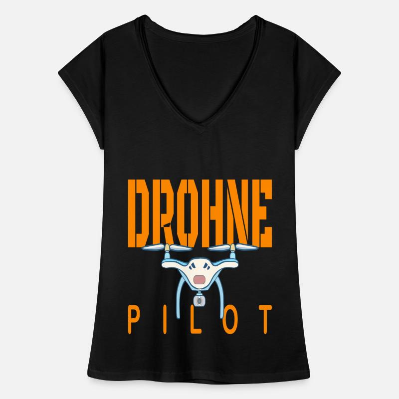 Idée cadeau pilotes de drones T-shirt vintage Femme