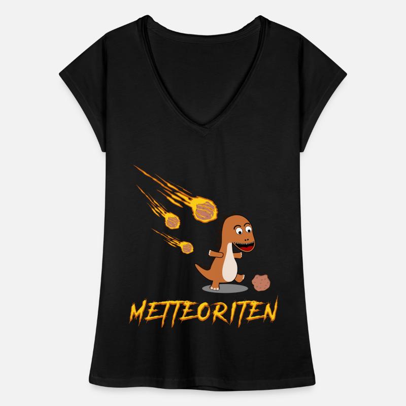Mettbrötchen Hackfleisch Meteorit Mett Frauen Vintage T-Shirt