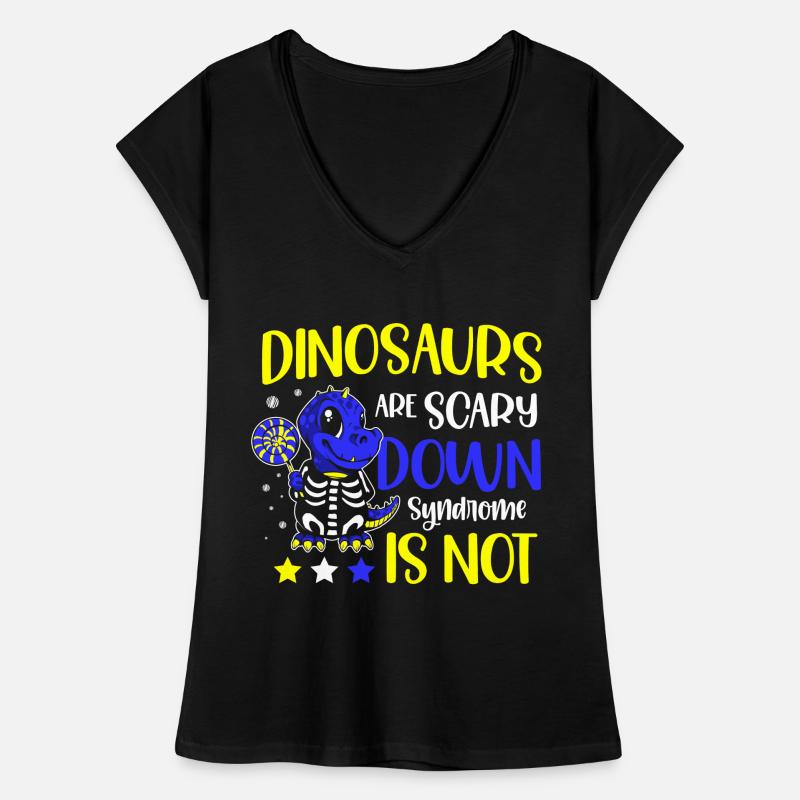Dinosaurier Sind Beängstigend, Das Down-syndrom Frauen Vintage T-Shirt