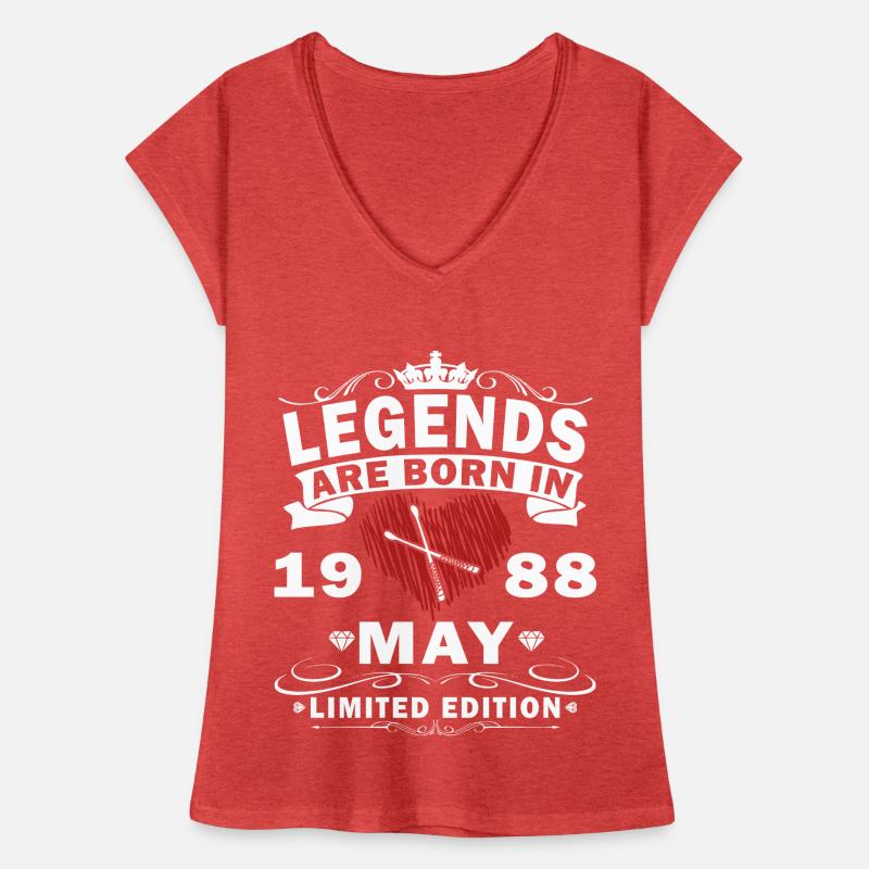 Mai 1988 Gift Drums Drummer T-shirt vintage Femme
