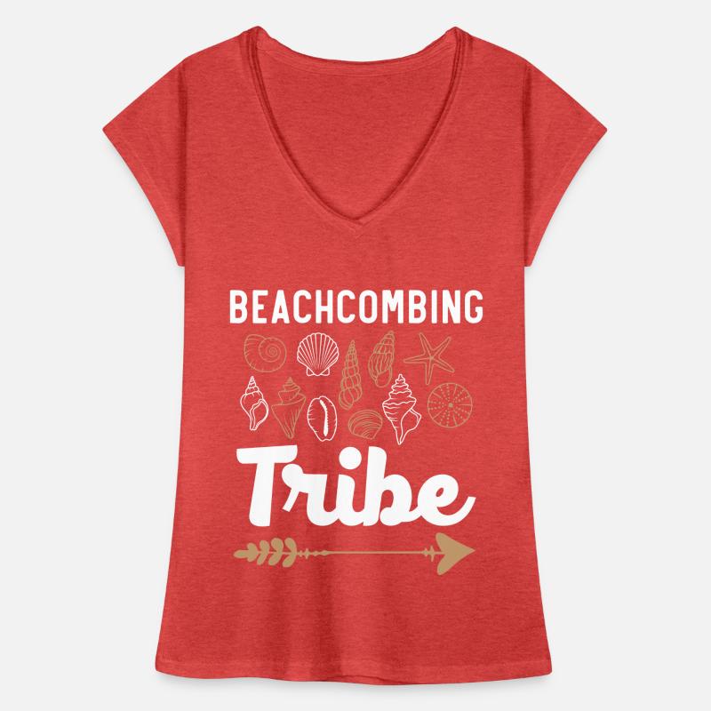 Beachcombing Tribe Shell Collection Beach Ridge T-shirt vintage Femme