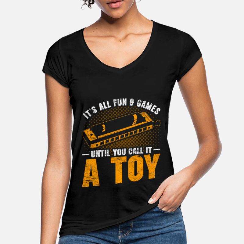 Harmonica harmonica player Women's Vintage T-Shirt