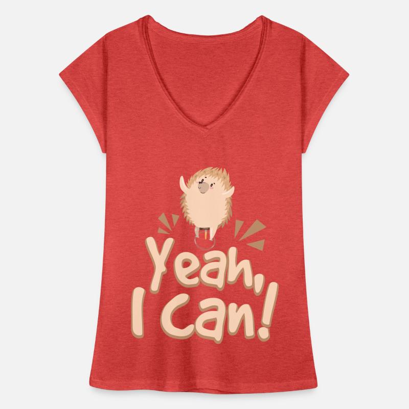 Yeah I Can Unicycle Hedgehog Frauen Vintage T-Shirt