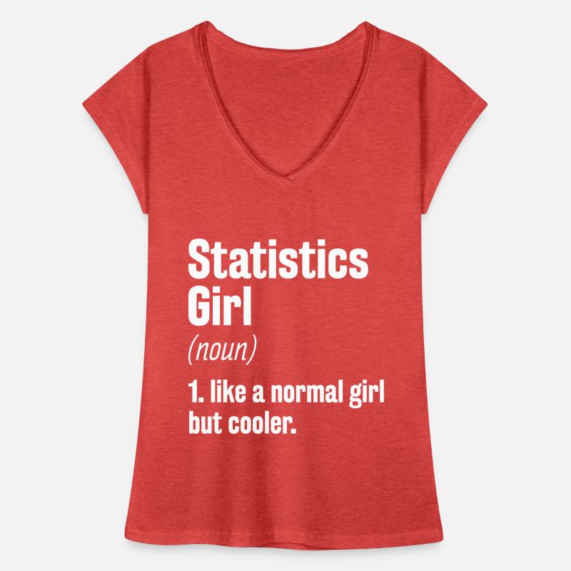 Statistik Mädchen Datenanalyse Job Statistiker Frauen Vintage T-Shirt