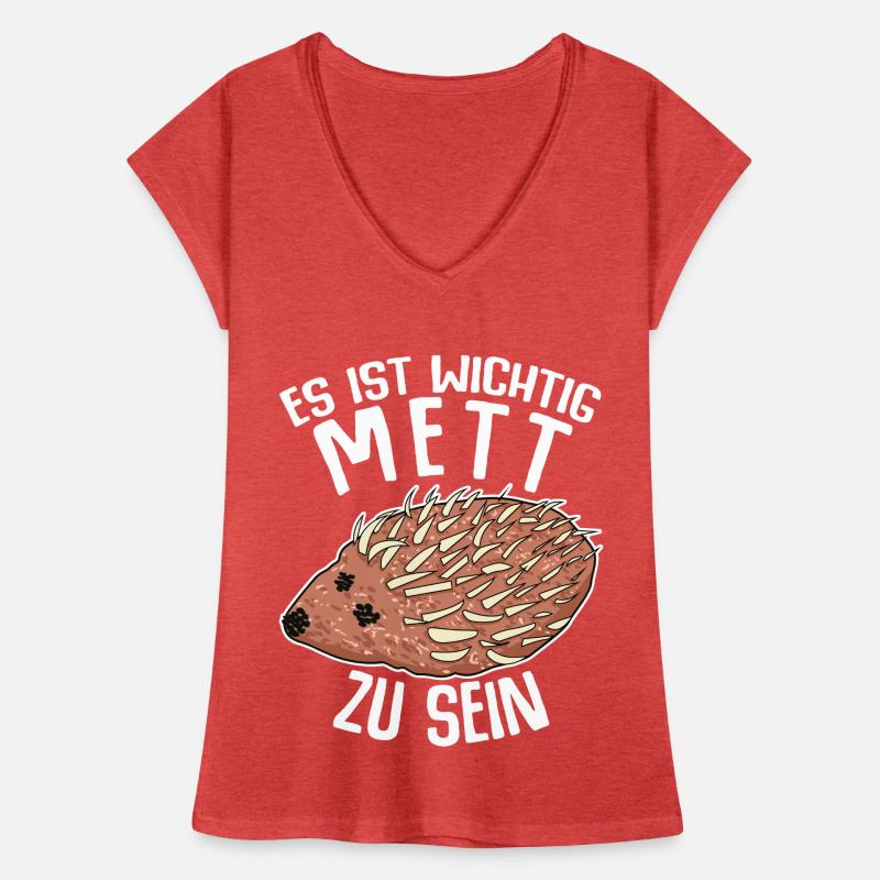 Mettigel Hackfleisch Mett Hack Frauen Vintage T-Shirt