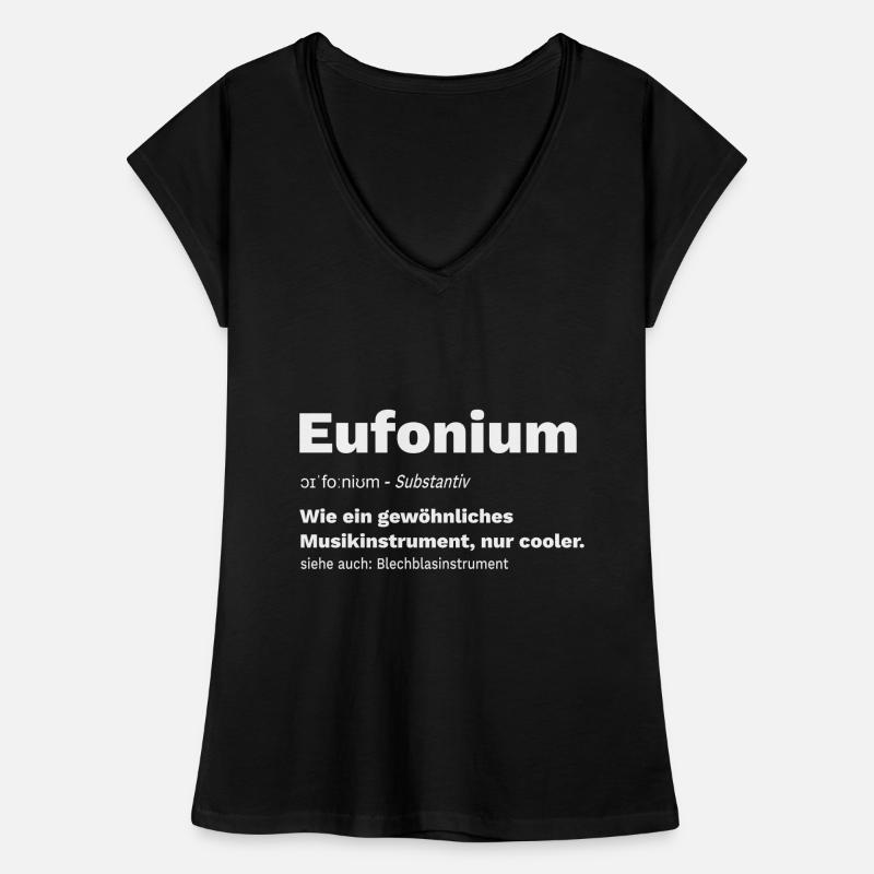 Euphonium Eufonium Blechbläser Instrument Spruch Frauen Vintage T-Shirt