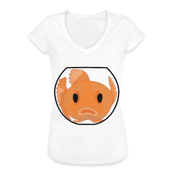 Goldfish Gold Fish Goldfishes - Frauen Vintage T-Shirt - Schwarz - Vorne - Danielle (179cm)