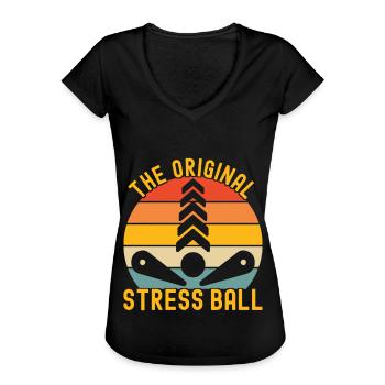 Pinball Flipper - Women's Vintage T-Shirt - black - Front - Danielle (179cm)