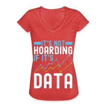 Data Science Datenanalyst - Frauen Vintage T-Shirt - Rot meliert - Vorne - Danielle (179cm)