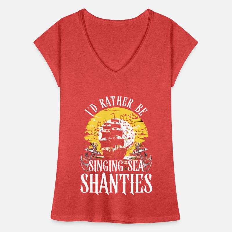 Chœur de baraques de la mer T-shirt vintage Femme