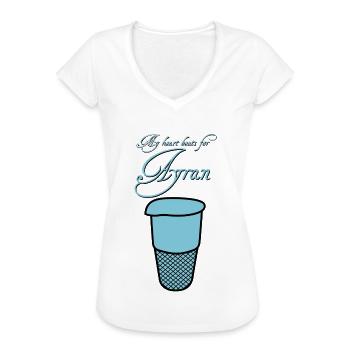 Boisson Ayran - T-shirt vintage Femme - noir - Devant - Danielle (179cm)
