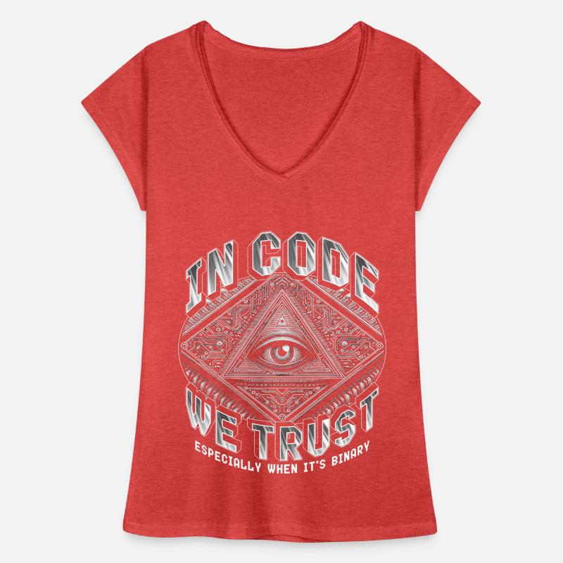 Robotik Ingenieur In Code We Trust Frauen Vintage T-Shirt