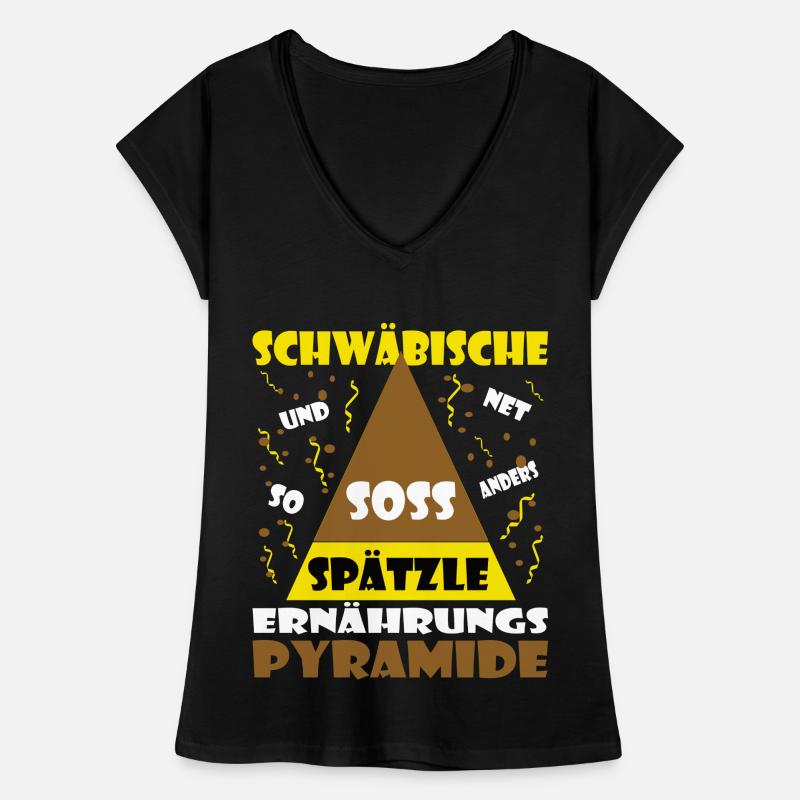 Pyramide alimentaire souabe T-shirt vintage Femme