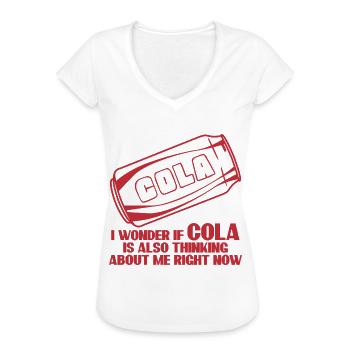 Limonade au cola - T-shirt vintage Femme - noir - Devant - Danielle (179cm)