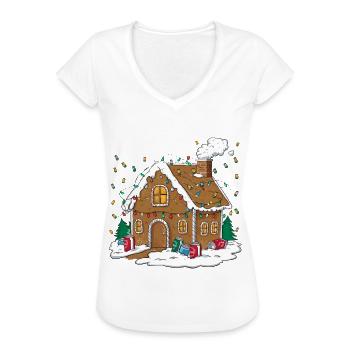 Bier Weihnachten Ugly Christmas Xmas Saufen Trinke - Frauen Vintage T-Shirt - Schwarz - Vorne - Danielle (179cm)