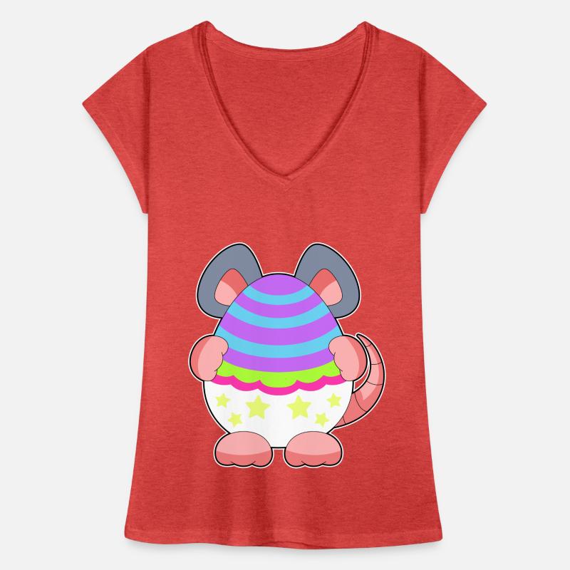 Mouse Easter Easter Egg Hide Women's Vintage T-Shirt