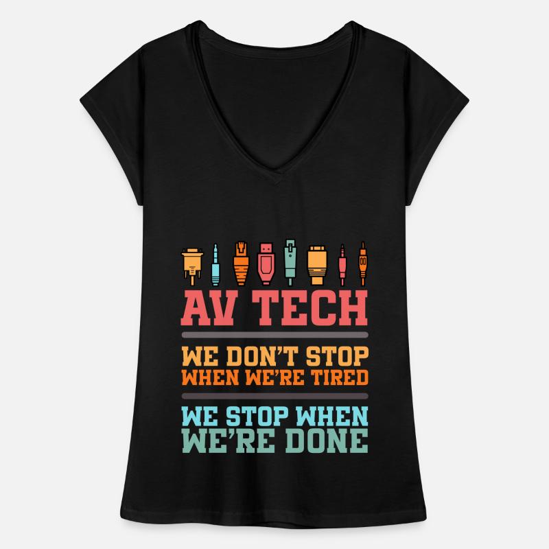 Audiovisueller Techniker AV Tech Frauen Vintage T-Shirt