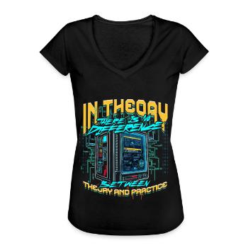 Theoretical Computer Scientist - Frauen Vintage T-Shirt - Schwarz - Vorne - Danielle (179cm)