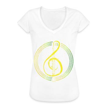 Hautbois musicien - T-shirt vintage Femme - noir - Devant - Danielle (179cm)