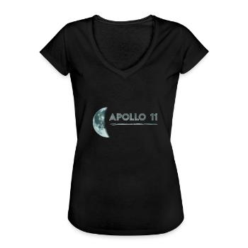 Apollo 11 1969 Rakete Raumfahrt mond - Frauen Vintage T-Shirt - Schwarz - Vorne - Danielle (179cm)