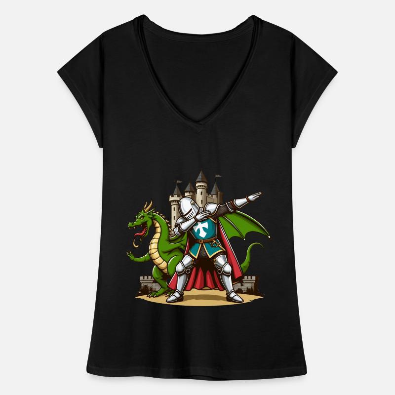 Dabbender Ritter, Mittelalter Kostüm Frauen Vintage T-Shirt
