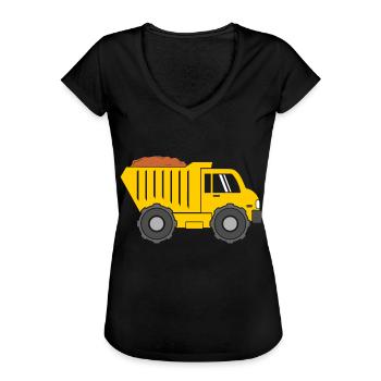Camion - T-shirt vintage Femme - noir - Devant - Danielle (179cm)