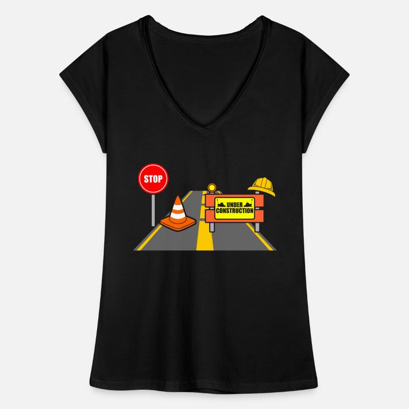 Sitio de construcción Camiseta vintage mujer