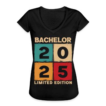 Bachelor 2025 Limited Edition - Frauen Vintage T-Shirt - Schwarz - Vorne