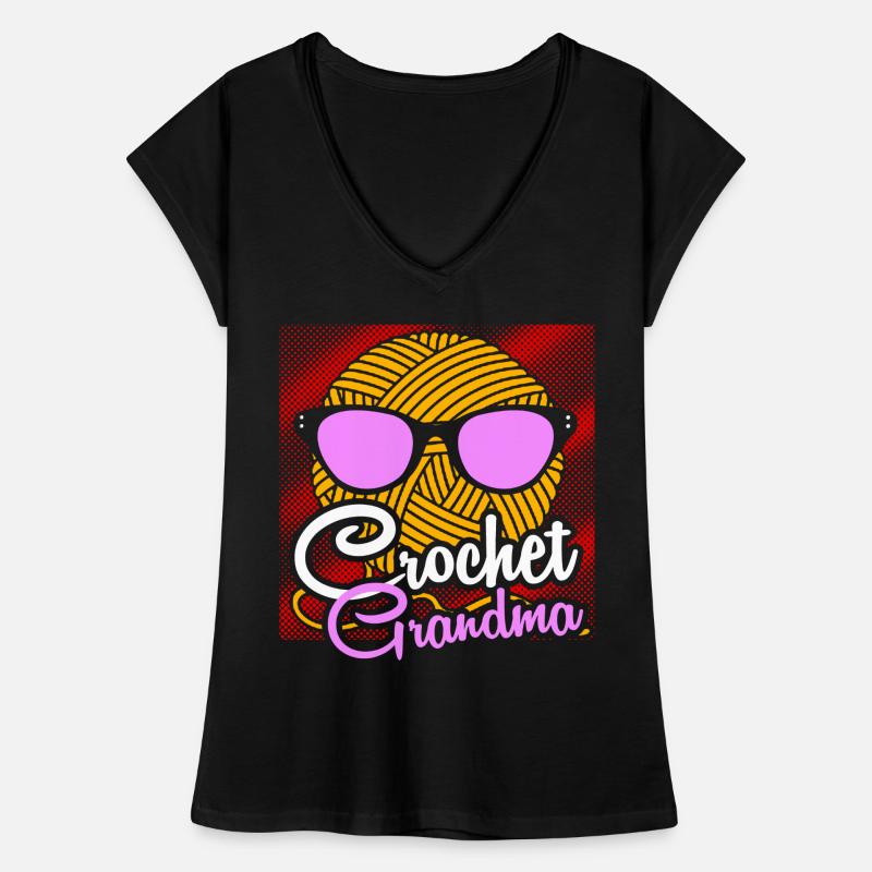 Stricken Grossmutter Frauen Vintage T-Shirt