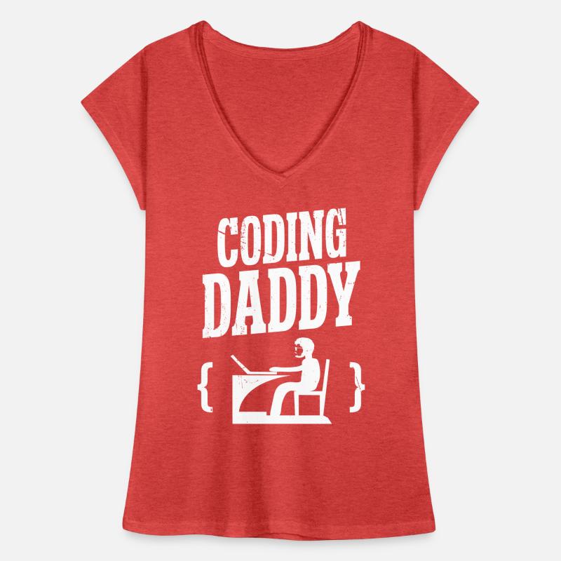 Développeur logiciel Coding Daddy Programmeur Geek T-shirt vintage Femme