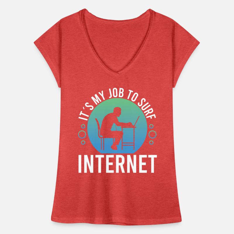 Software Developer My Job To Surf The Internet Women's Vintage T-Shirt