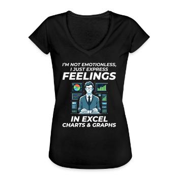 Buchhalter Buchhaltung Buchhaltung Finanzen Lustig - Frauen Vintage T-Shirt - Schwarz - Vorne - Danielle (179cm)