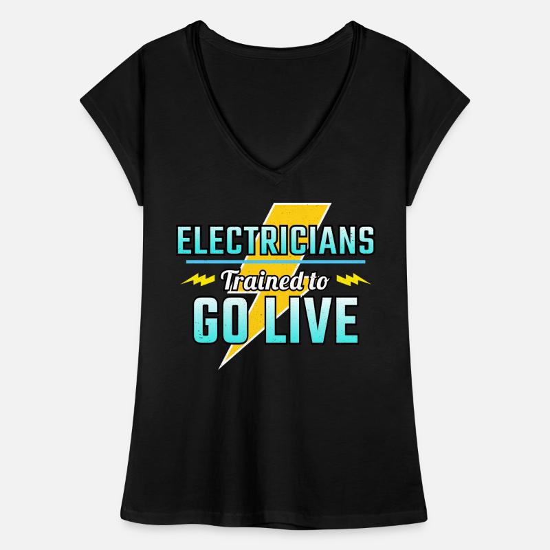 Electrician Humor Electrical Technician Engineer Women's Vintage T-Shirt