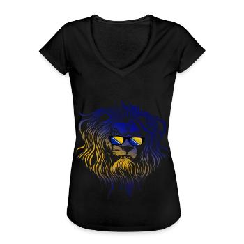 Bosnien und Herzegowina - Frauen Vintage T-Shirt - Schwarz - Vorne - Danielle (179cm)