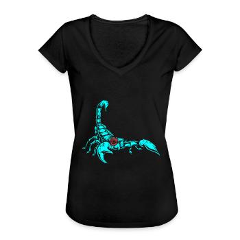 Skorpion Sternzeichen Astrologie - Frauen Vintage T-Shirt - Schwarz - Vorne - Danielle (179cm)