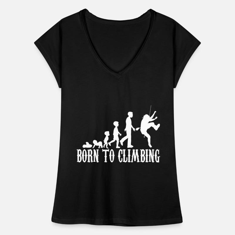 Klettern Evolution Geburt Baby Kind Geschenk Frauen Vintage T-Shirt