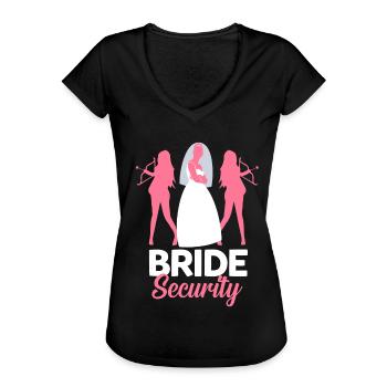 Braut Junggesellinnenabschied Trauzeugin Geschenk - Frauen Vintage T-Shirt - Schwarz - Vorne - Danielle (179cm)