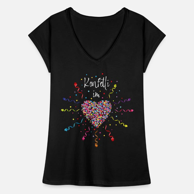 Konfetti im Herzen Karneval Kostüm Frauen Vintage T-Shirt