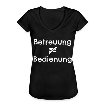Betreuung Betreuerin Betreuer Pflege - Frauen Vintage T-Shirt - Schwarz - Vorne - Danielle (179cm)
