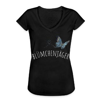 Gärtnerin Floristin Floristik Blumen - Frauen Vintage T-Shirt - Schwarz - Vorne - Danielle (179cm)
