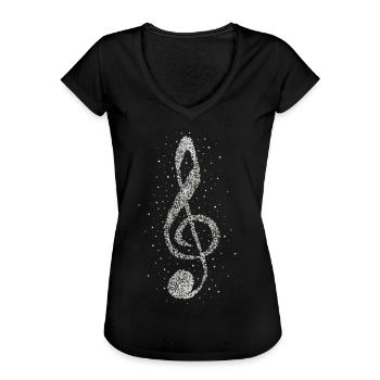 Chor Musikverein Musikerlehrer Musiker - Frauen Vintage T-Shirt - Schwarz - Vorne - Danielle (179cm)