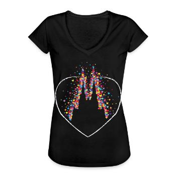 Kölner Dom Köln Cologne Kölle Karneval Konfetti - Frauen Vintage T-Shirt - Schwarz - Vorne