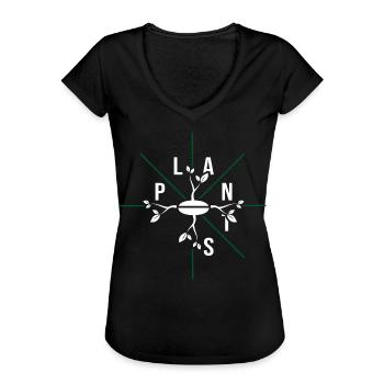 Garten Gartenarbeit Biogarten Pflanzen Aussaat - Frauen Vintage T-Shirt - Schwarz - Vorne - Danielle (179cm)