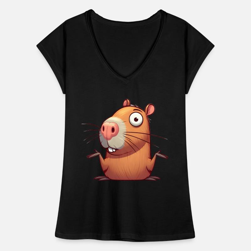 Confused Capybara Women's Vintage T-Shirt