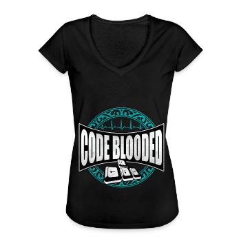 programmer - Women's Vintage T-Shirt - black - Front - Danielle (179cm)