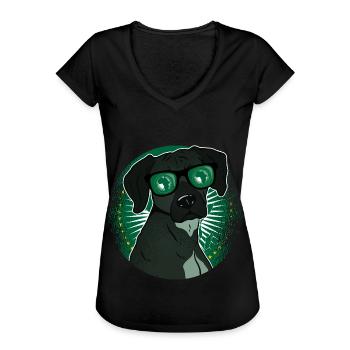 Afrikanische Union - Frauen Vintage T-Shirt - Schwarz - Vorne - Danielle (179cm)