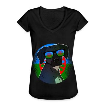 Roma - Women's Vintage T-Shirt - black - Front - Danielle (179cm)